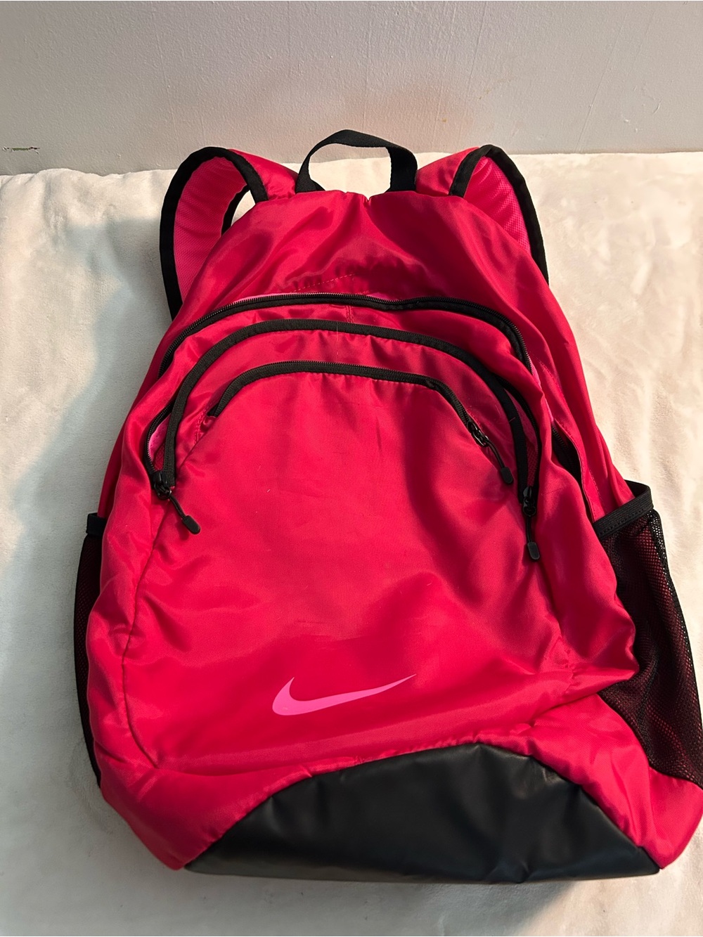 Nike Hot Pink Backpack with Black Trim